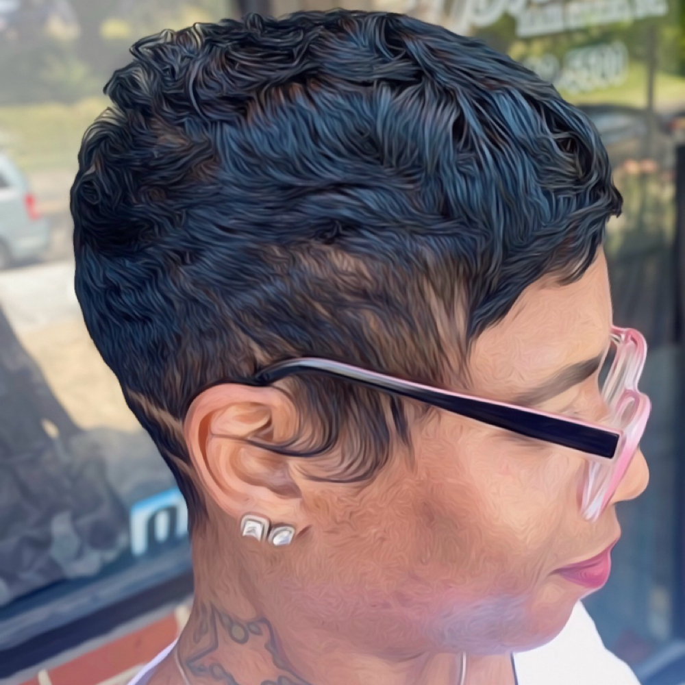 Luxury Pixie Sculpt & Style at Kbraxtonhair in Forestville, MD