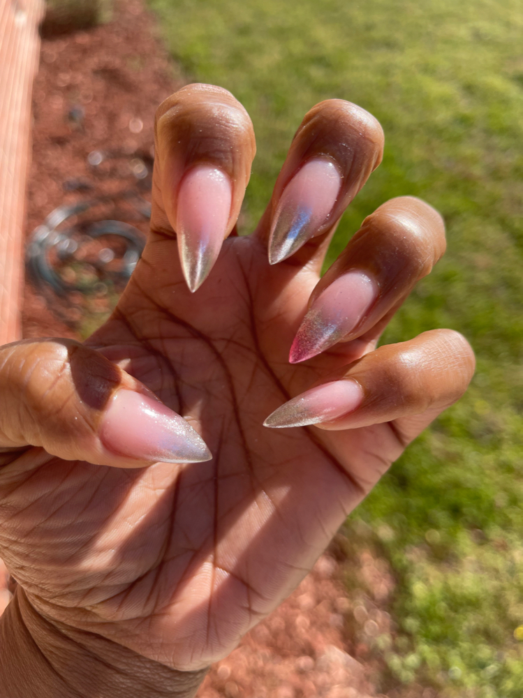 Gel polish/Glitter Ombré