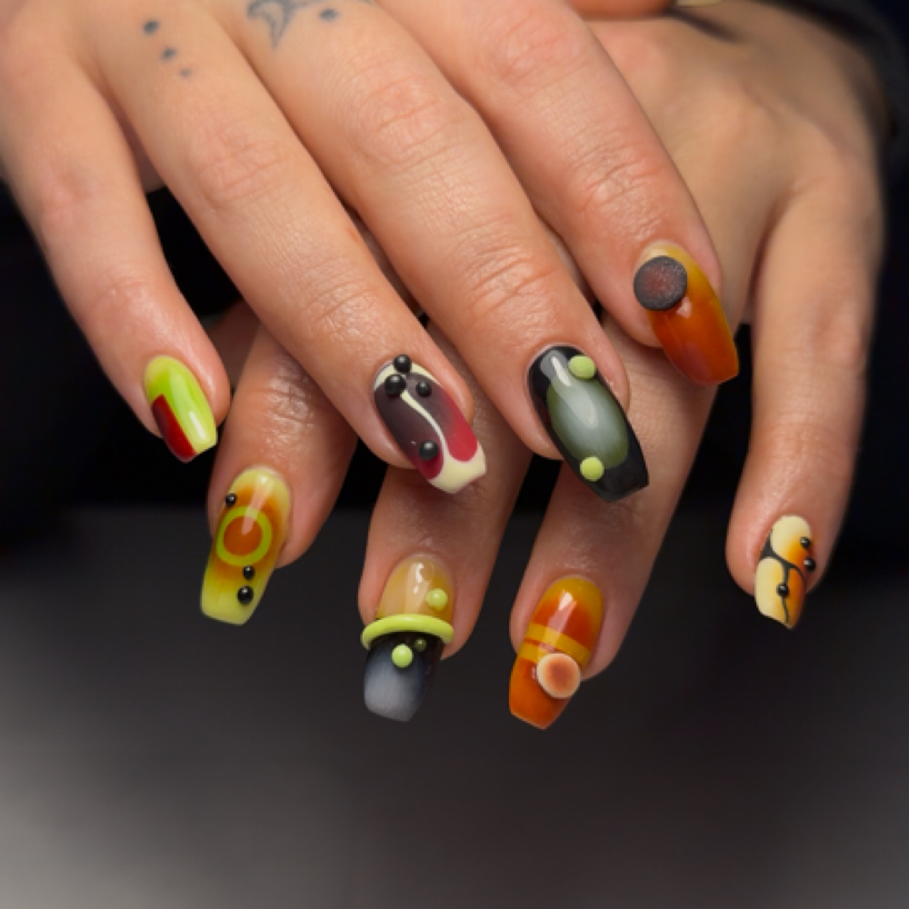 Nail Art Tiers for Anna at Heartbreak Nail Club in Asheville, NC