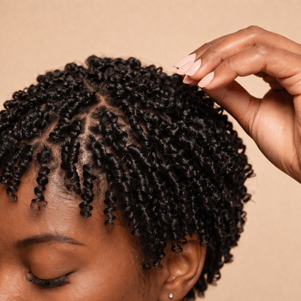 Bixie Finger Coils (Shorter Length) at The Plant Lady’s Hair Lab in Charlotte, NC