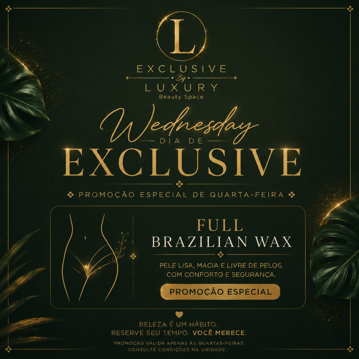 Full Brazilian Wednesday Promo at Exclusive by luxury beauty space in Elizabeth, NJ