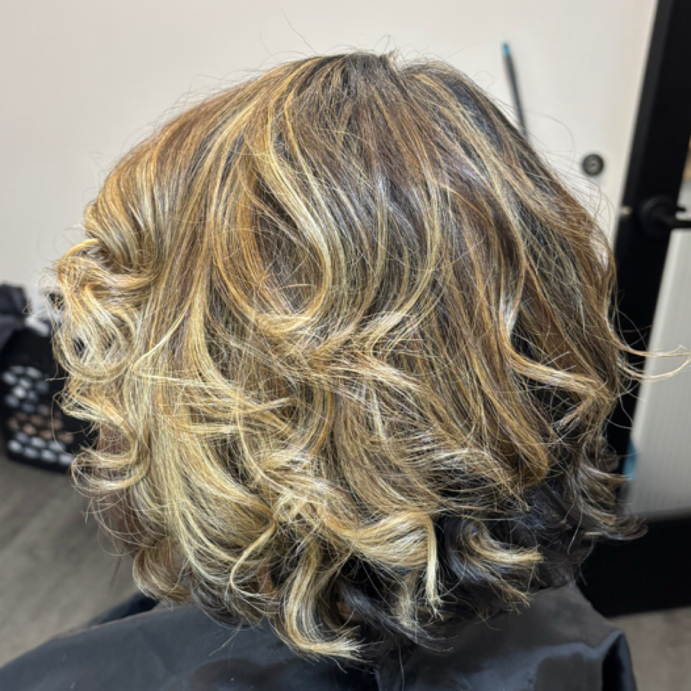Blonding/Lightening+Style at Tye’s Hair Studio in Woodbridge, VA