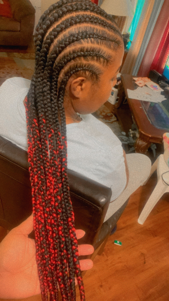 9-12 Feed In Braids