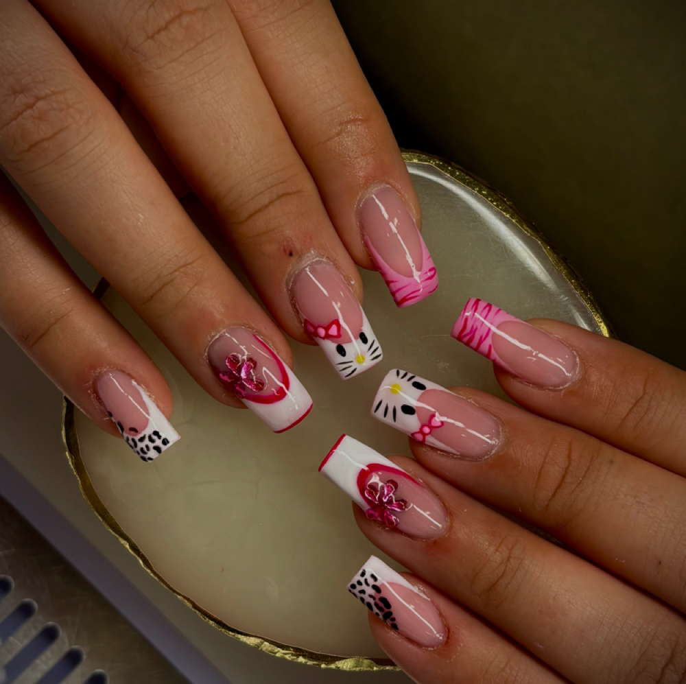 Medium Hard Gel Freestyle Full Set at Pixie Polish in Manchester, CT