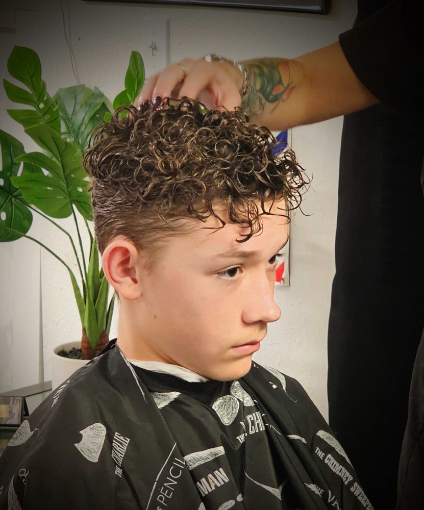 Mens/boys perm at The Beauty Bar At Frankie & Stasi Co. in Grants Pass, OR
