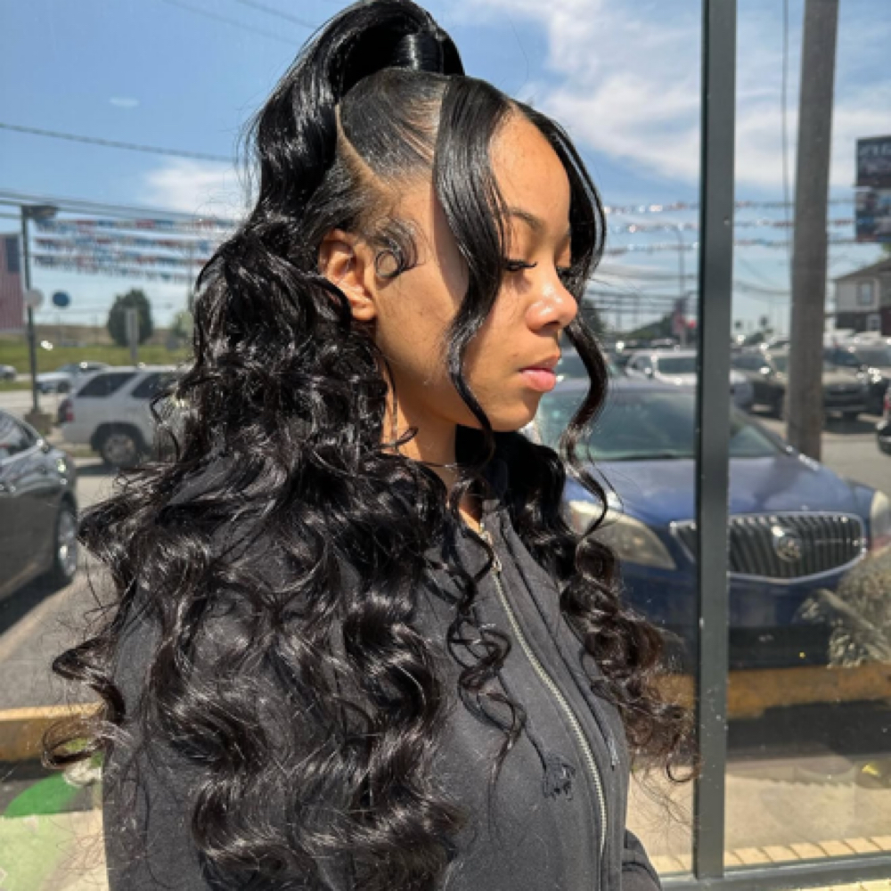 Half Up Half Down (Sew In) at Sinise Caprice Studio in New Castle, DE