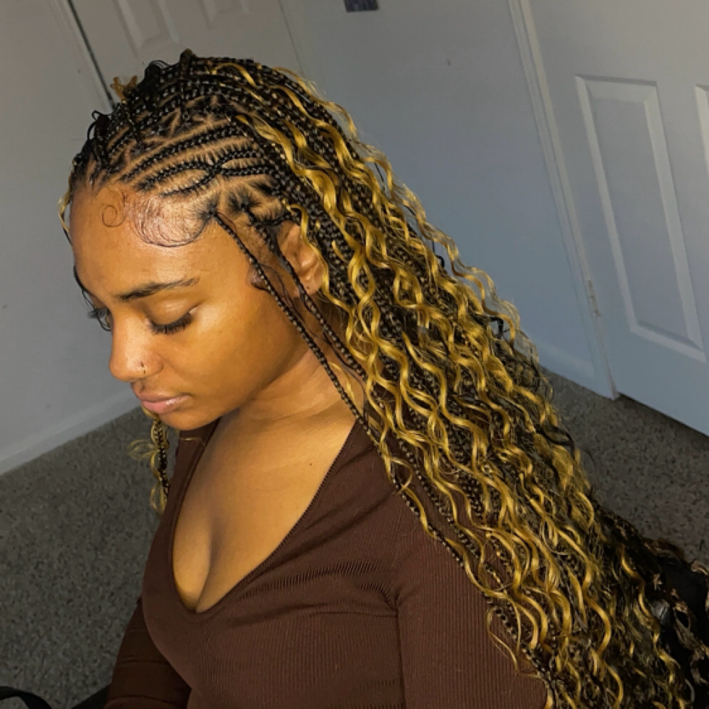 Fulani Braids Flip Over at TheBratZHouse in Houston, TX