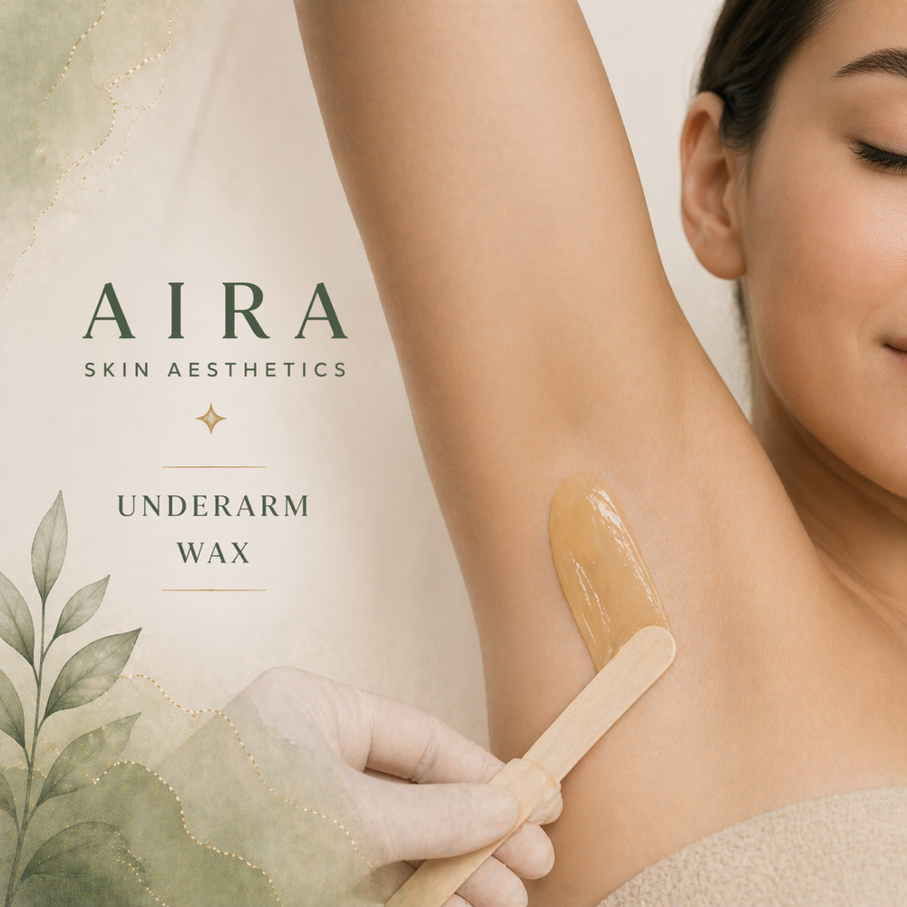 Underarm waxing at Aira Skin Aesthetics in Georgeotwn, TX