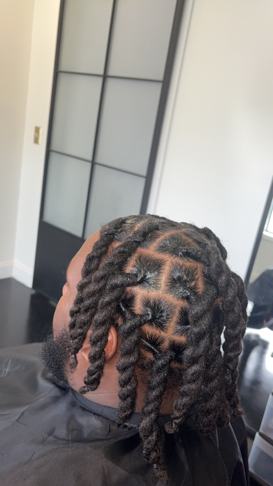 Adult Loc Retwist-Full Head