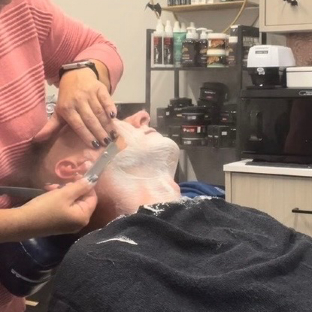 Full Face Hot Towel  Shave at The Barber’s Edge in Forked River, NJ