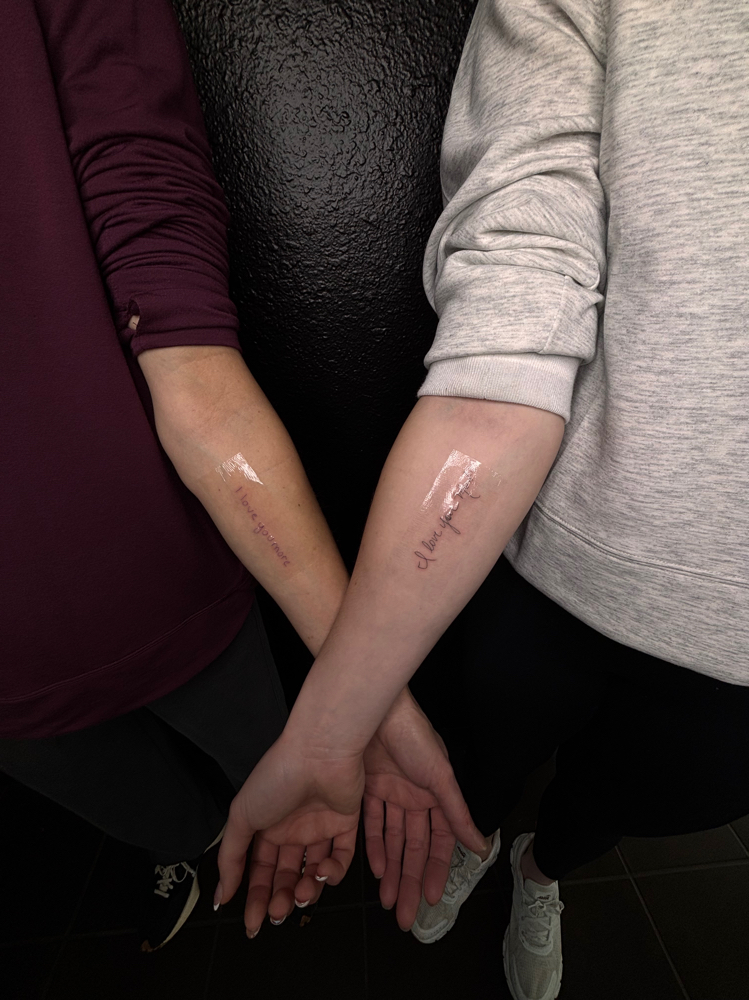 Mom & Daughter Tattoos at Isalies Ink & Beauty in Fort Worth, TX