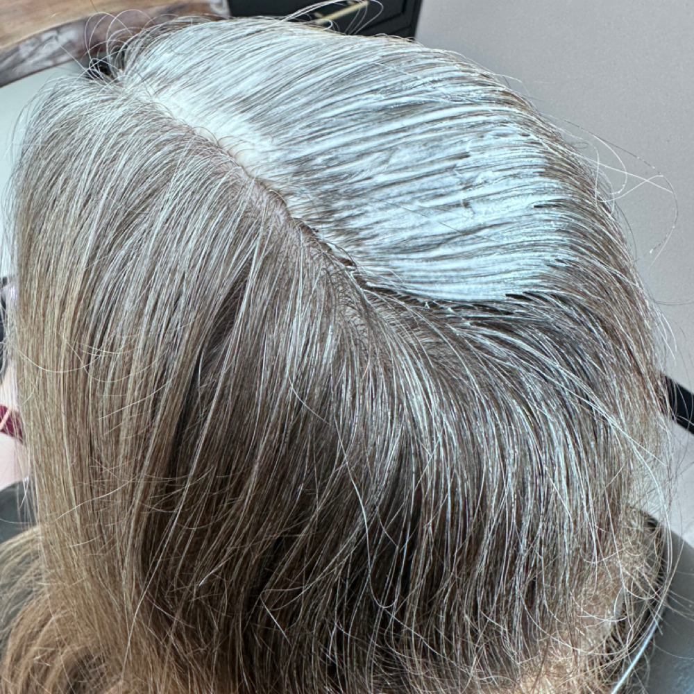 Root-Touch Up/ Gray Coverage at Widow’s Peak Salon in Schertz, TX