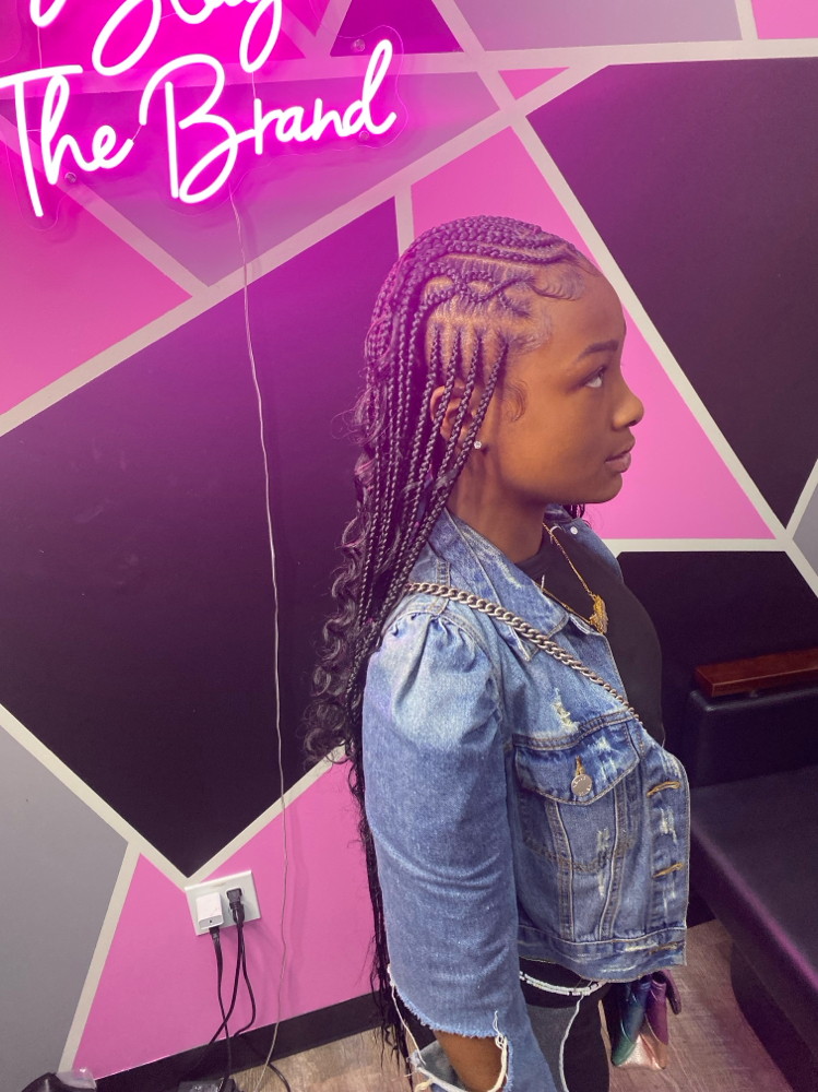 Half & Half Braids at iSlay The Brand in Lanham, MD