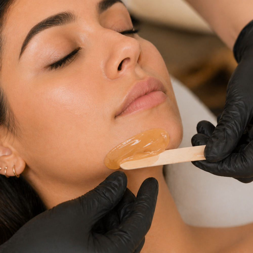 Chin + Jaw Line Wax at curatedbeautybycaro in San Diego, CA