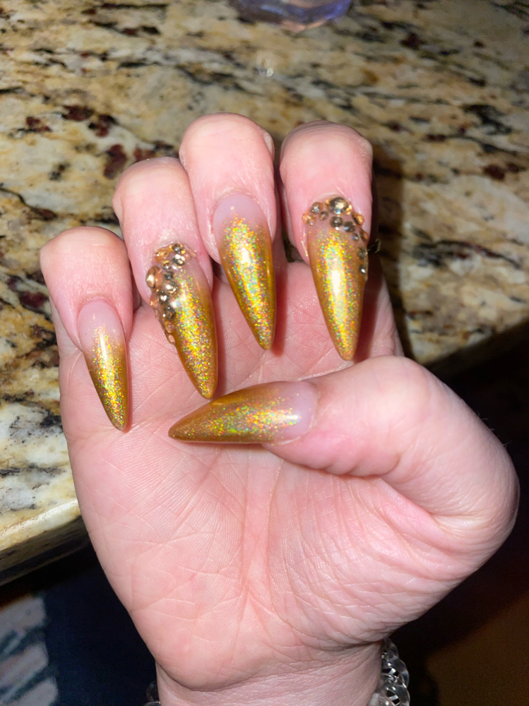 Acrylic Refill (Long) at Viziatta Nails in Philadelphia, PA