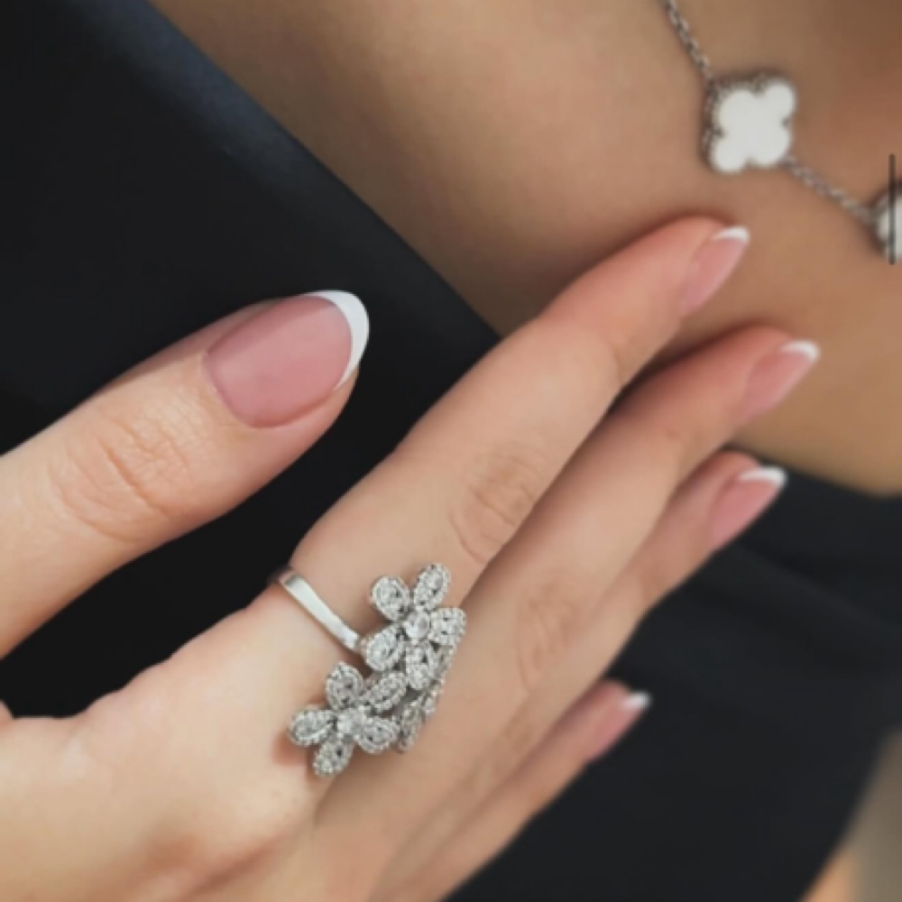 Add on French Tip | Chrome at Maria nail Atelier in Rochester, NY