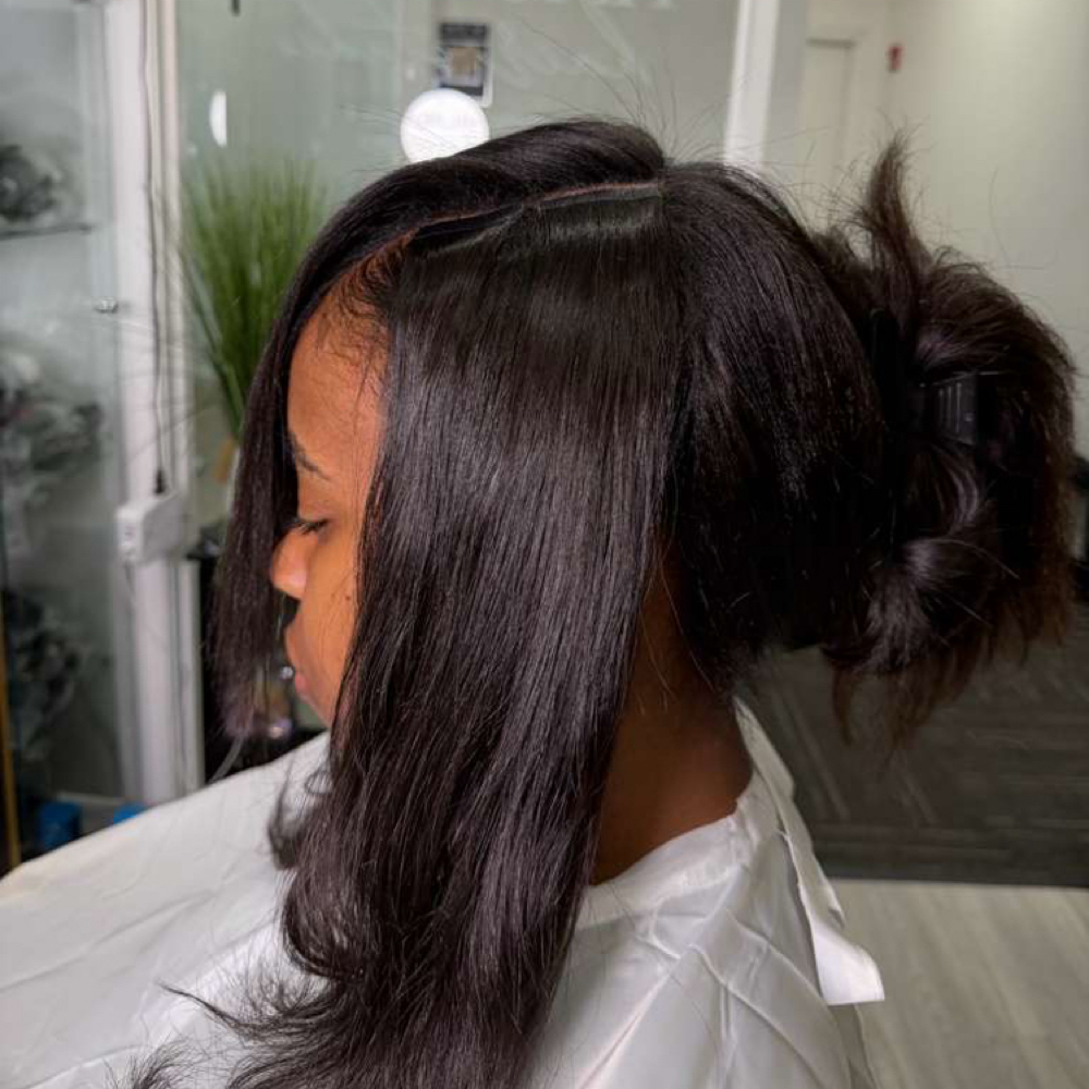 Hybrid Sew-in With Tape-ins at Kashair Studio in Paramus, NJ