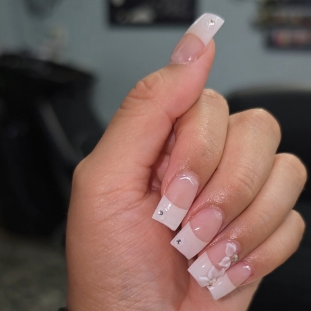 Budget Friendly French Tips at Beyounique Nails in Morganton, NC