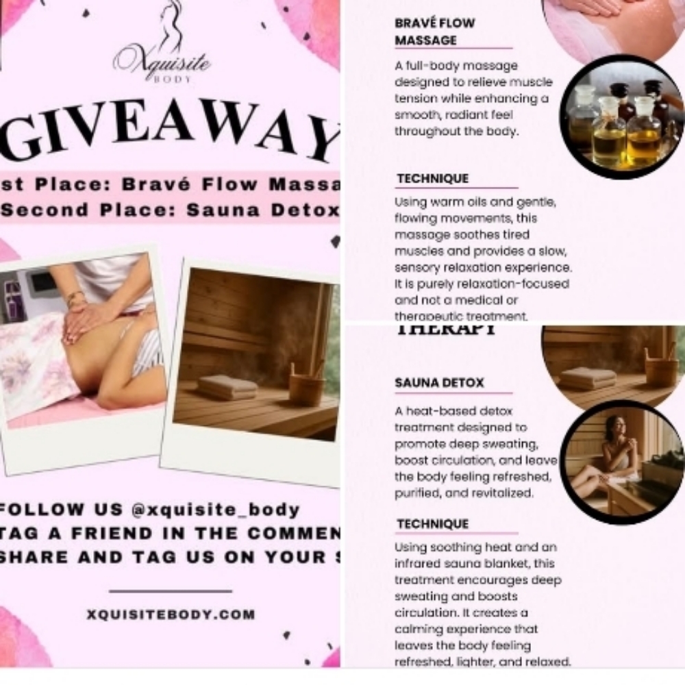 Giveaway at Xquisite Body Contouring in Bolingbrook, IL