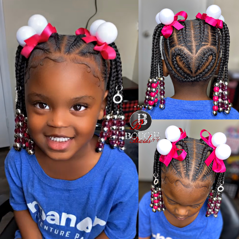 Two ponytails