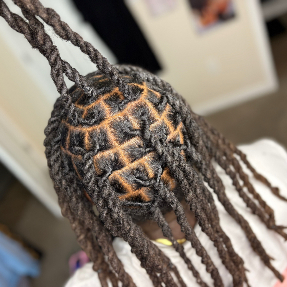 Loc Maintenance & ReTwist – 10 Locs at Knot Your Average By Sno in Shawano, WI
