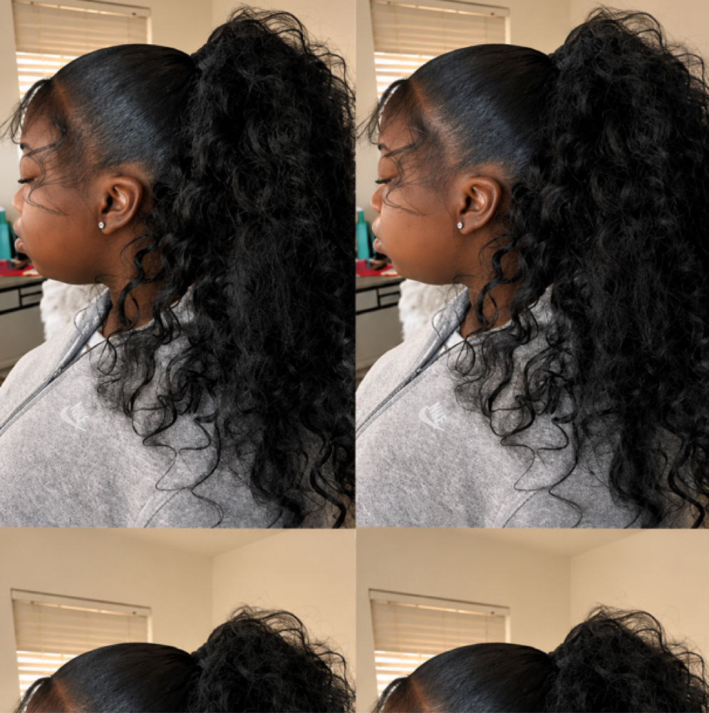 High / Low Ponytail at BraidzbyJ in Abilene, TX