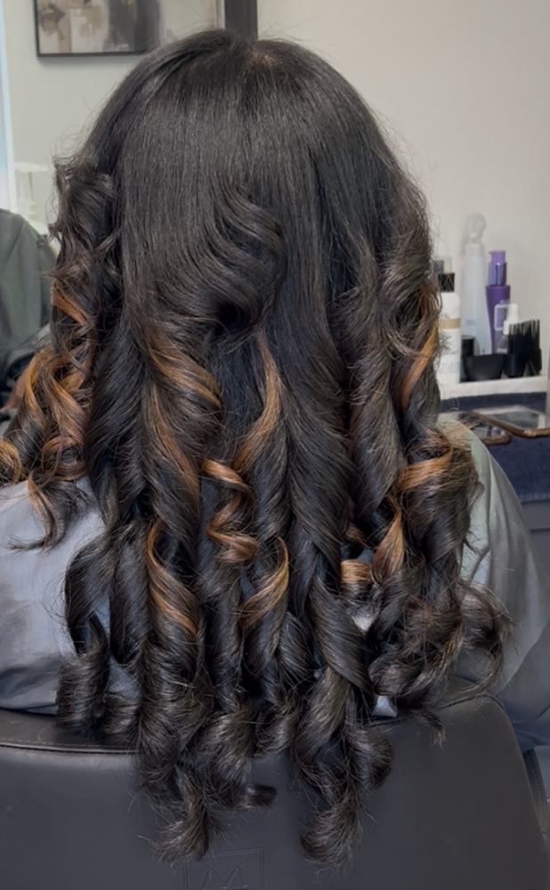 Sew In Extension Install at Blush & BLO Salon in Charlotte, NC