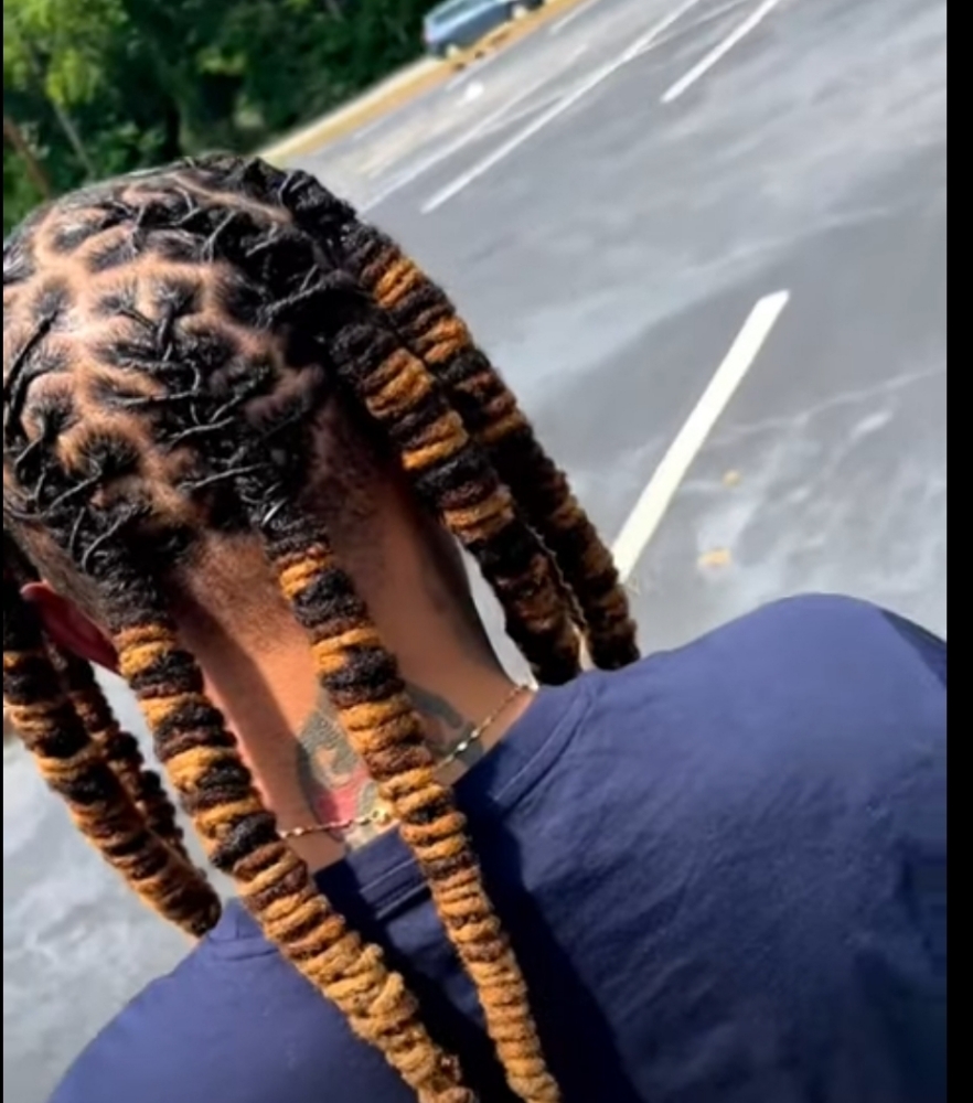 Half Barrel Braids Then Rope Twist