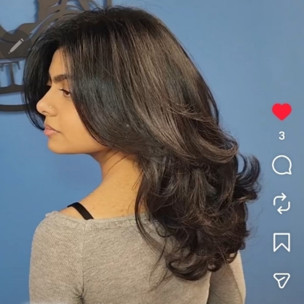W/Roll Blowdry at Talent Is Hair in New York, NY