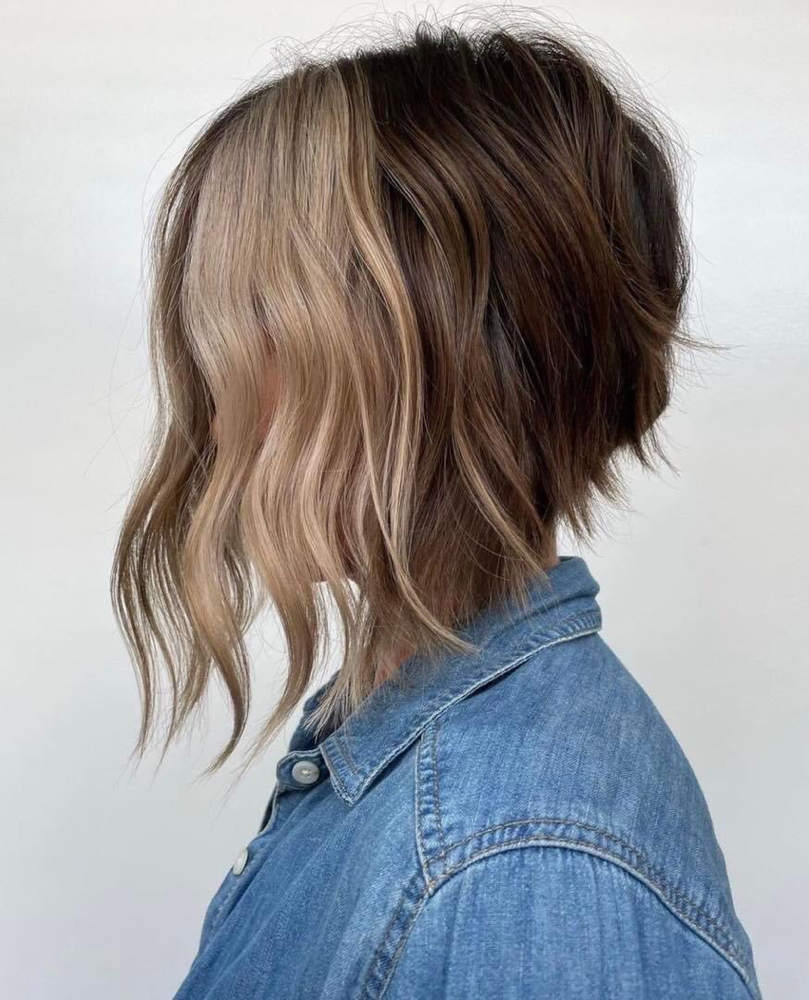 Womans Haircut And Style at Hair Talk by Teoni in Rapid City, SD