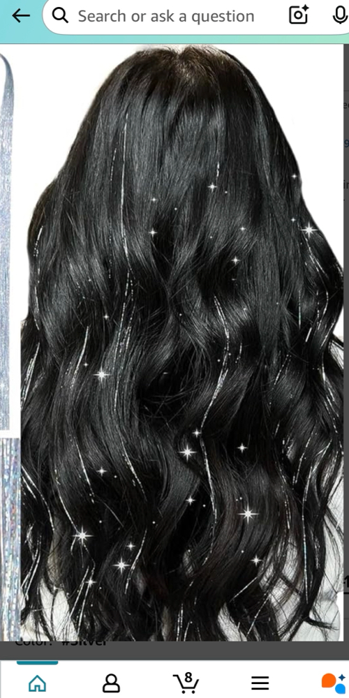 Hair Tinsel at Savvylashesss in glendale, AZ