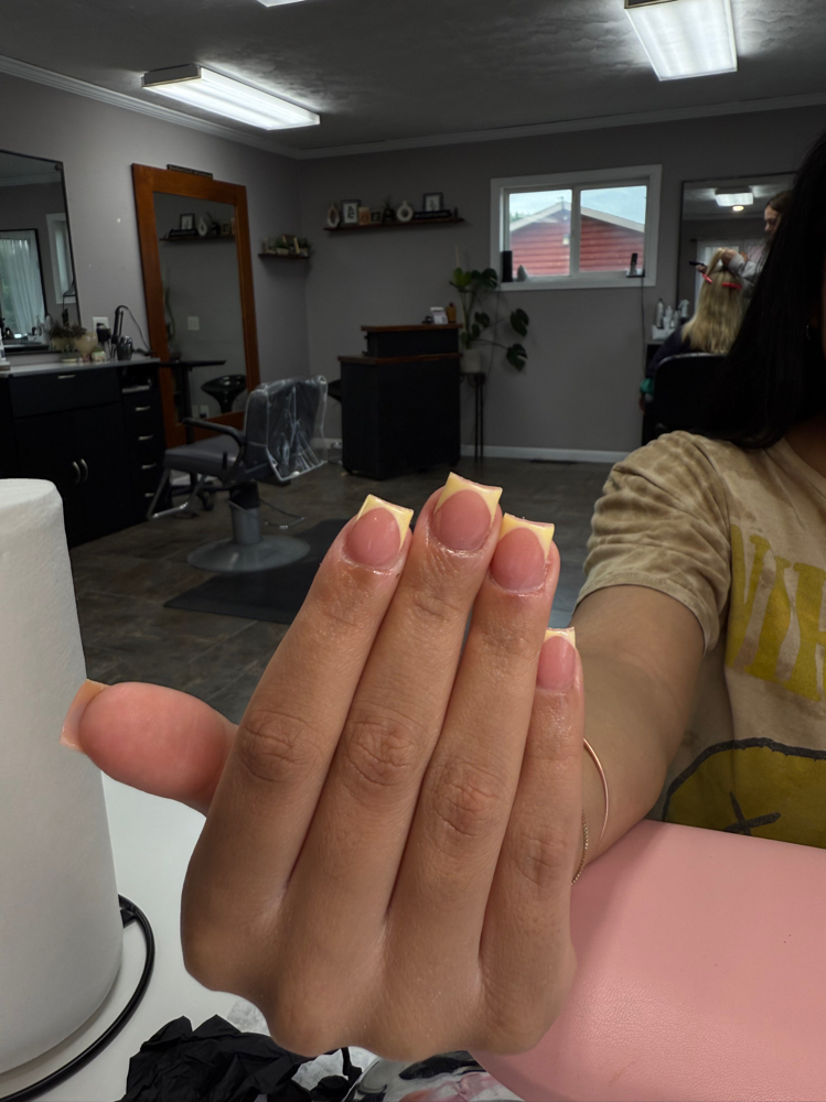 full acrylic set (short) at nailsbykym in Forest City, IA