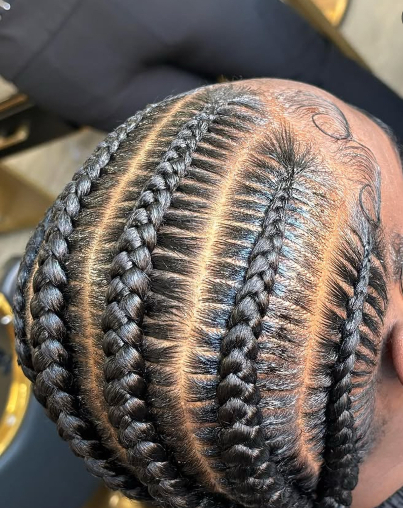 8 Natural Stitched Braids(no weave) at Lavishlooksbymya in New York, NY