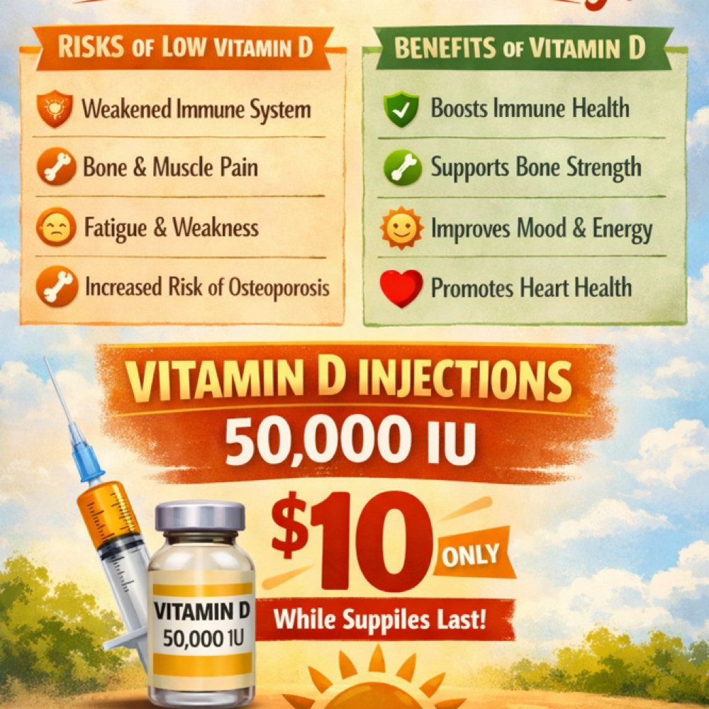 Vitamin D Injection at Dvash Aesthetics in Lubbock, TX