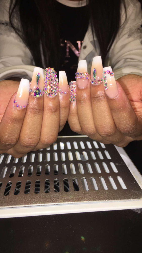 All 10 Half Nail Bling