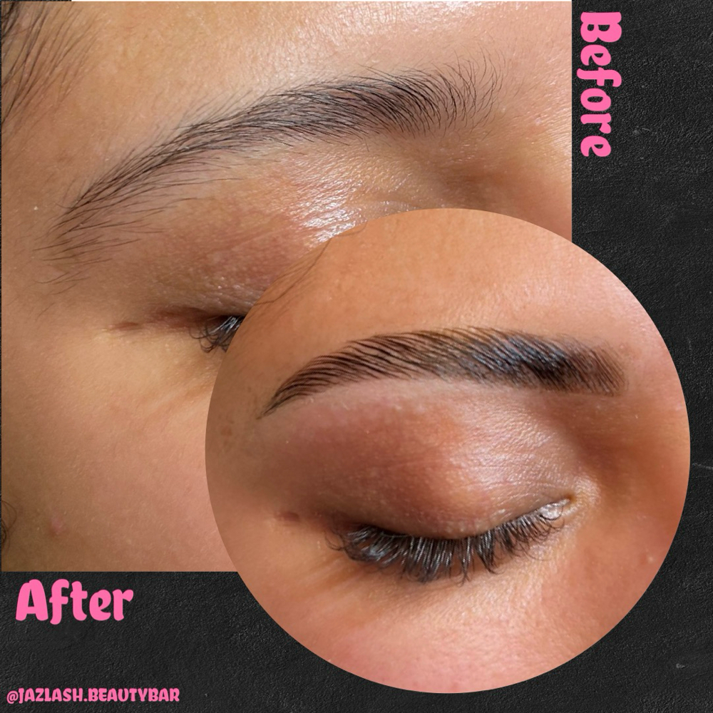 Brow Lamination at Jaz’s Lash & Beauty Bar in Houston, TX
