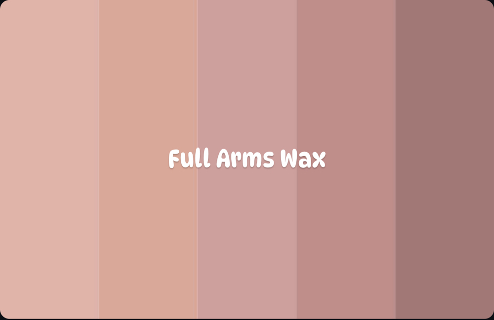 Full Arms Wax