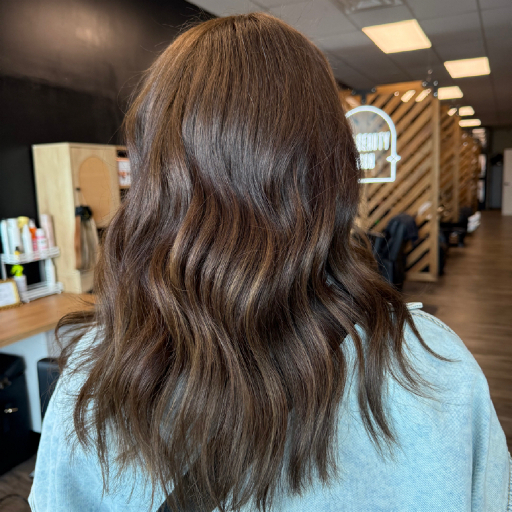 Root color touch-up at The Beauty Icon in Camby, IN