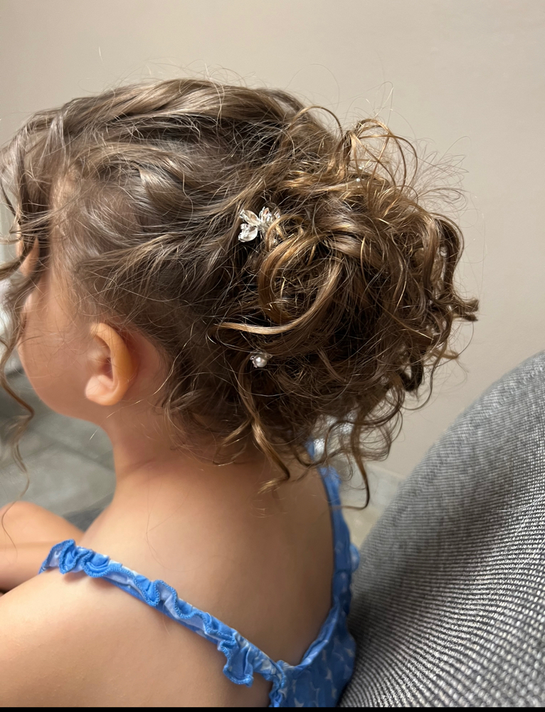 Flower Girl / Jr Bridesmaid Updo at Lasting Impressions LHC in Lake Havasu City, AZ