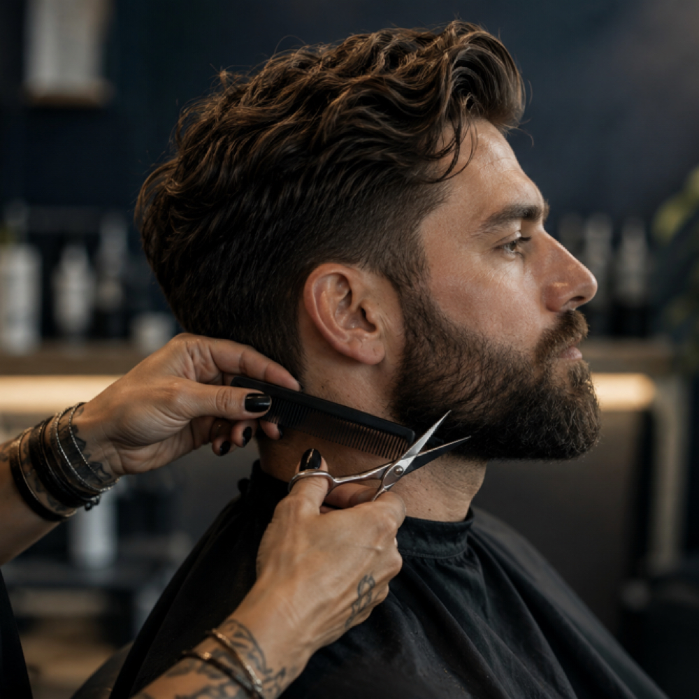 Men's Cut & Beard Trim at Sage & Scissors Studio in Charlotte, NC