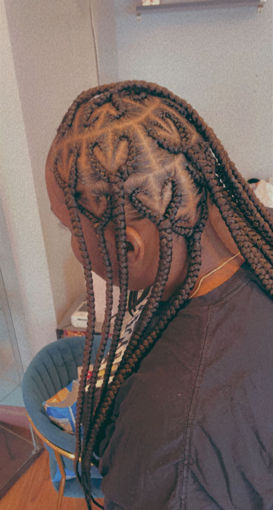 Heart Box Braids
