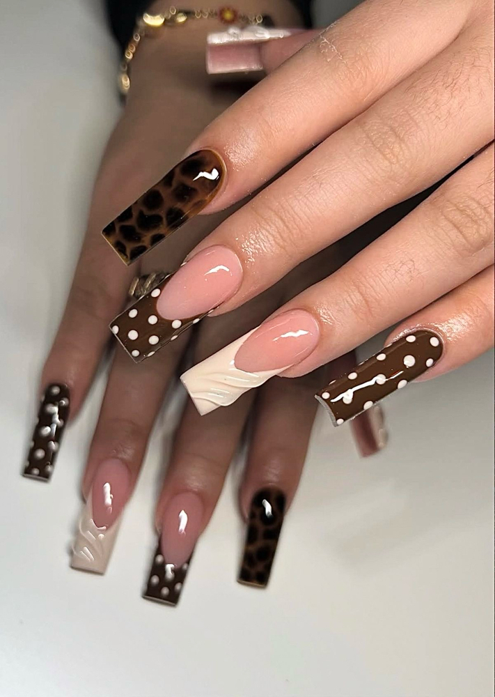 Long Acrylic Nail Set at The Hair & Waxing Lounge in Guymon, OK