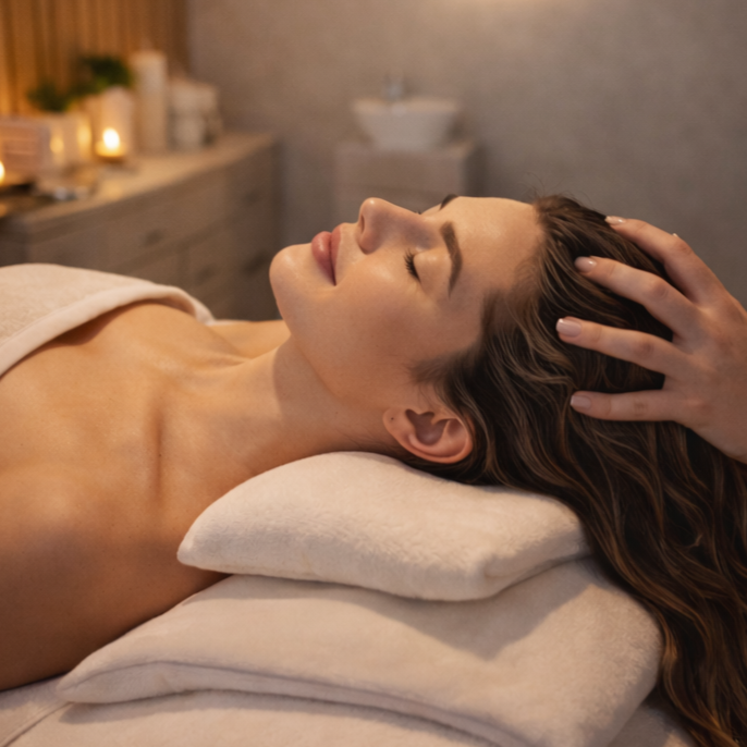 Scalp Stress-Reset Massage Ritual at Aura Diora Spa in Scottsdale, AZ