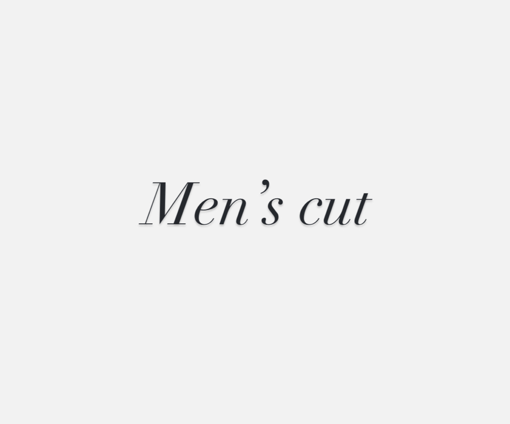 Mens Cut