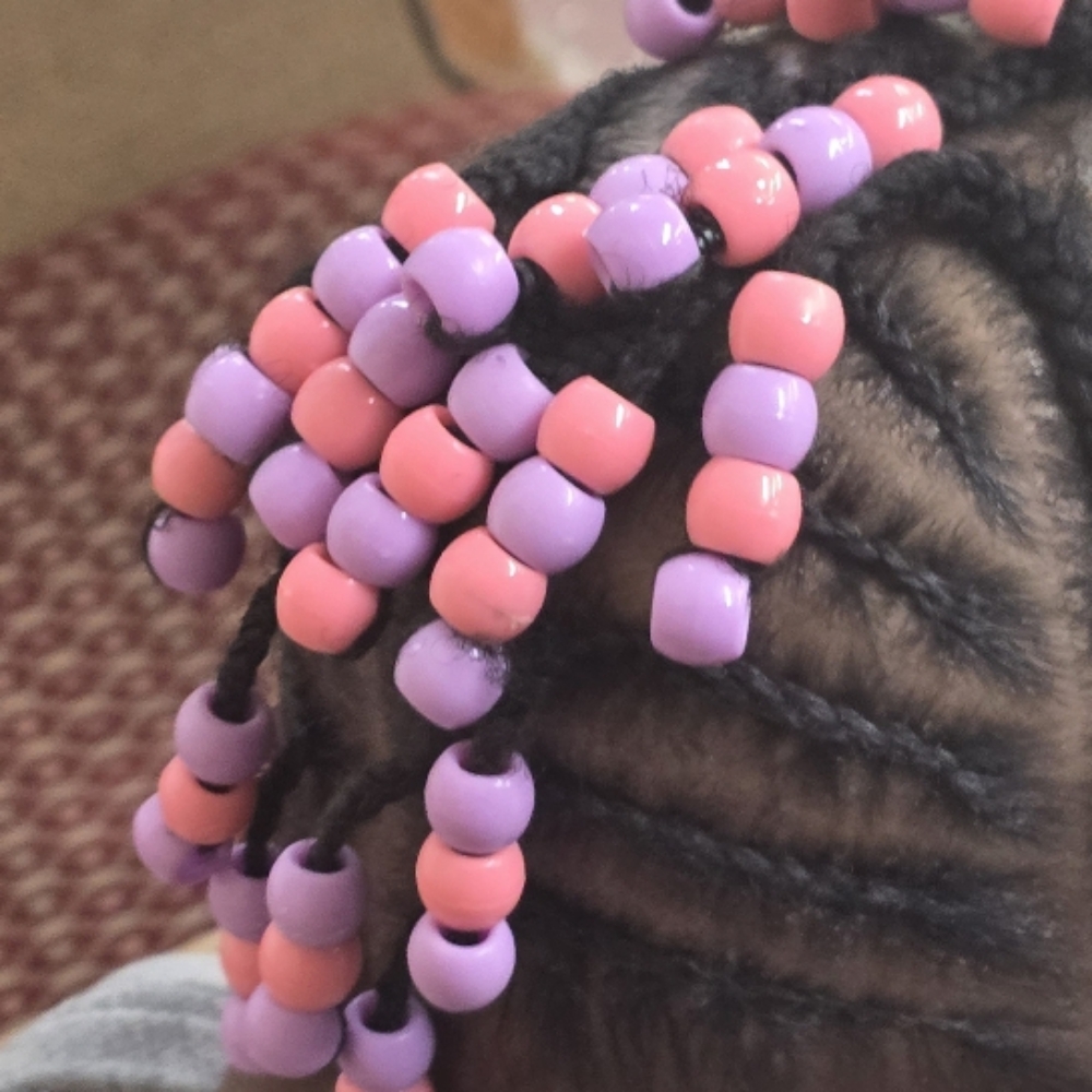 Child Natural Hairstyle With Beads at Amazing Kinkz in Detroit, MI