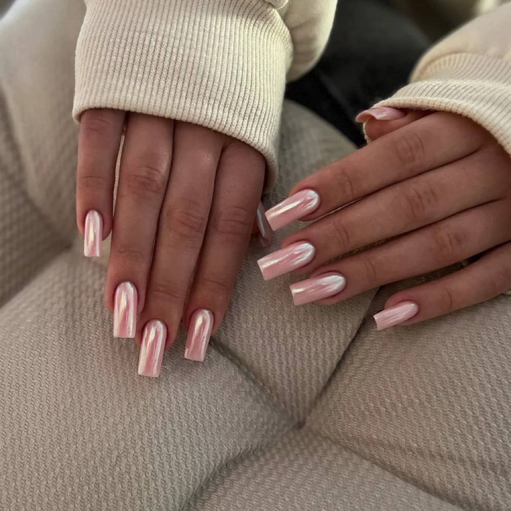 Long Nail Extensions / Chrome — $21 at Julia Nails Florida in Orlando, FL
