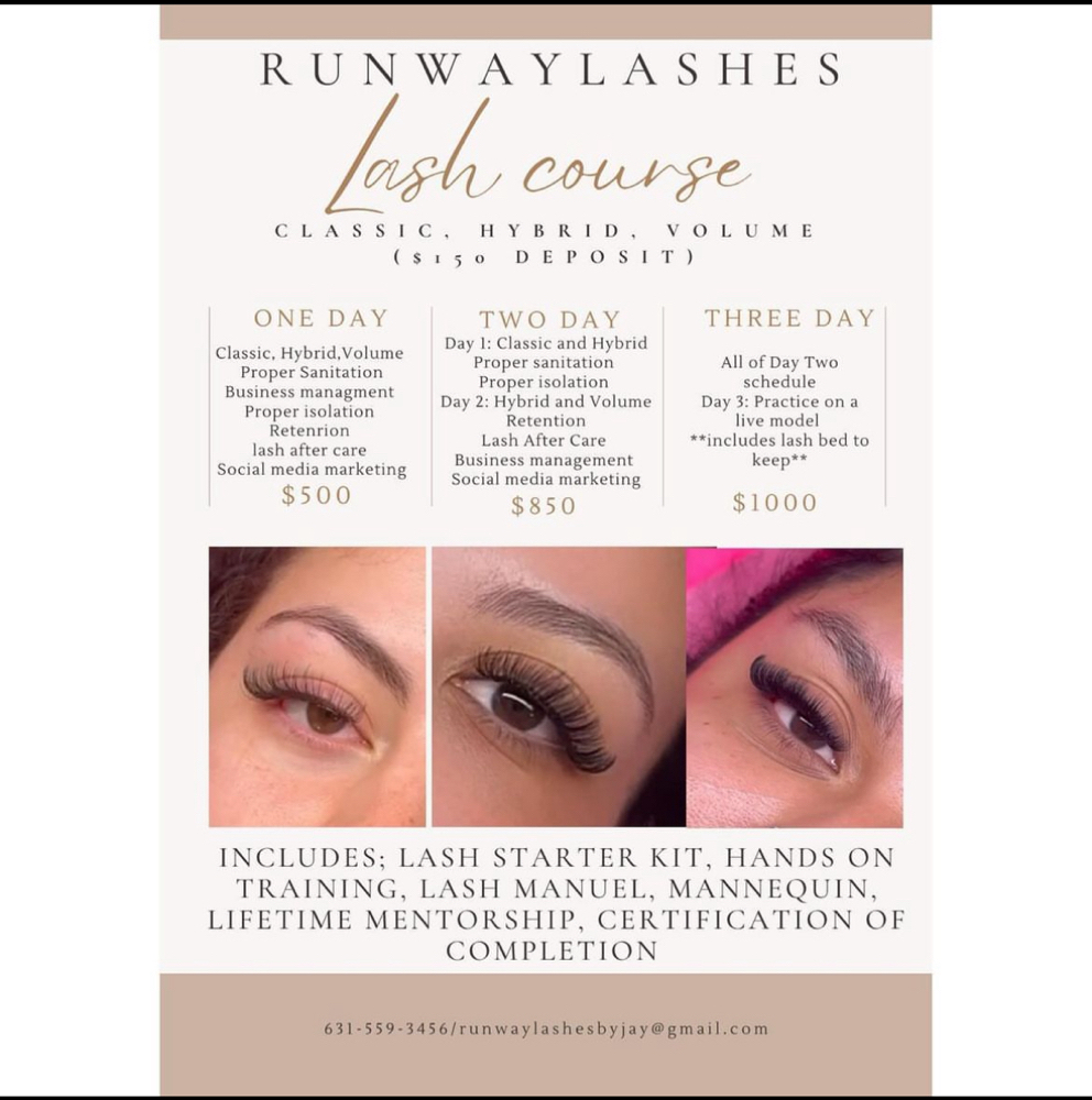 Lash Class (message For 2 Or 3 Day)