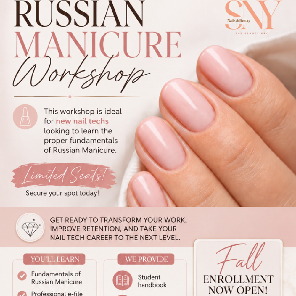 ✨ Russian Dry Manicure Workshop ✨ at Sophia NY Nails & Beauty in Boca Raton, FL