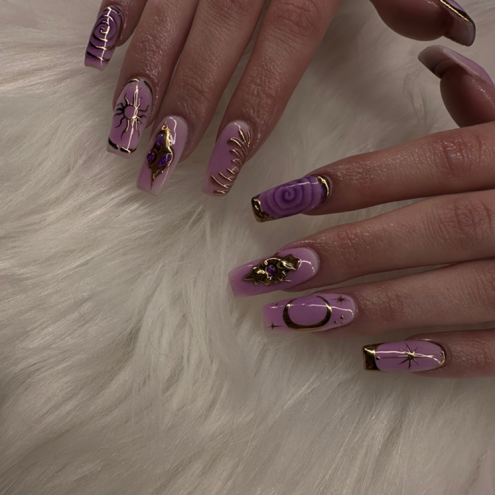 Long Acrylic Set at Until Dawn Nails in Denver, CO