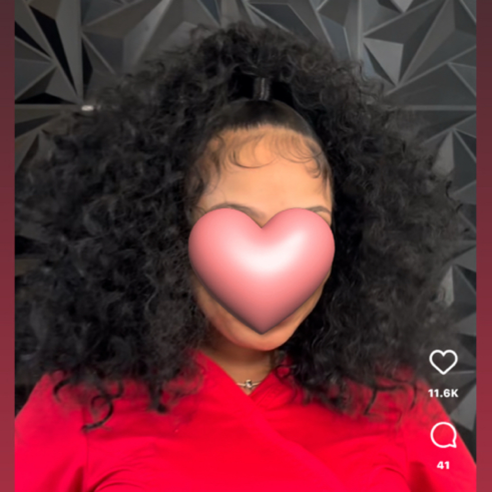 Curly Halfup/down at TopTier Styles in South, SC